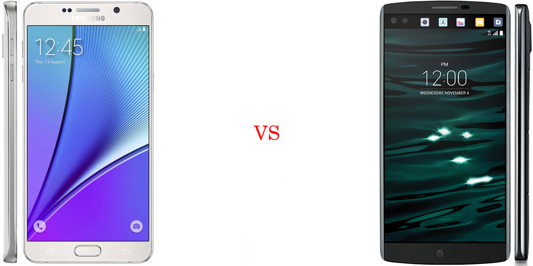 LG V10 versus Samsung Galaxy Note 5 2